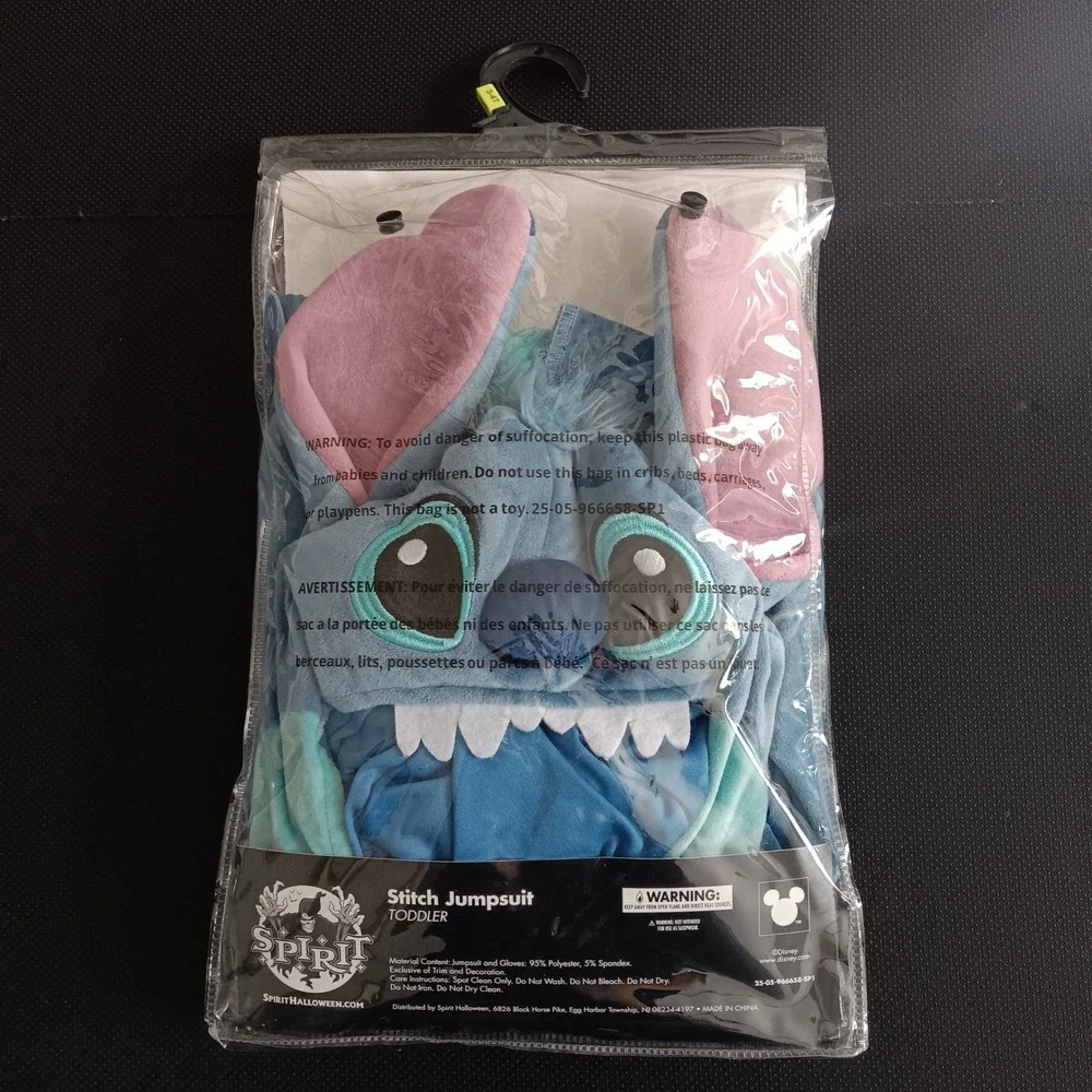 Spirit Disney STITCH Jumpsuit Halloween Pretend Cosplay Costume Toddler 3T-4T